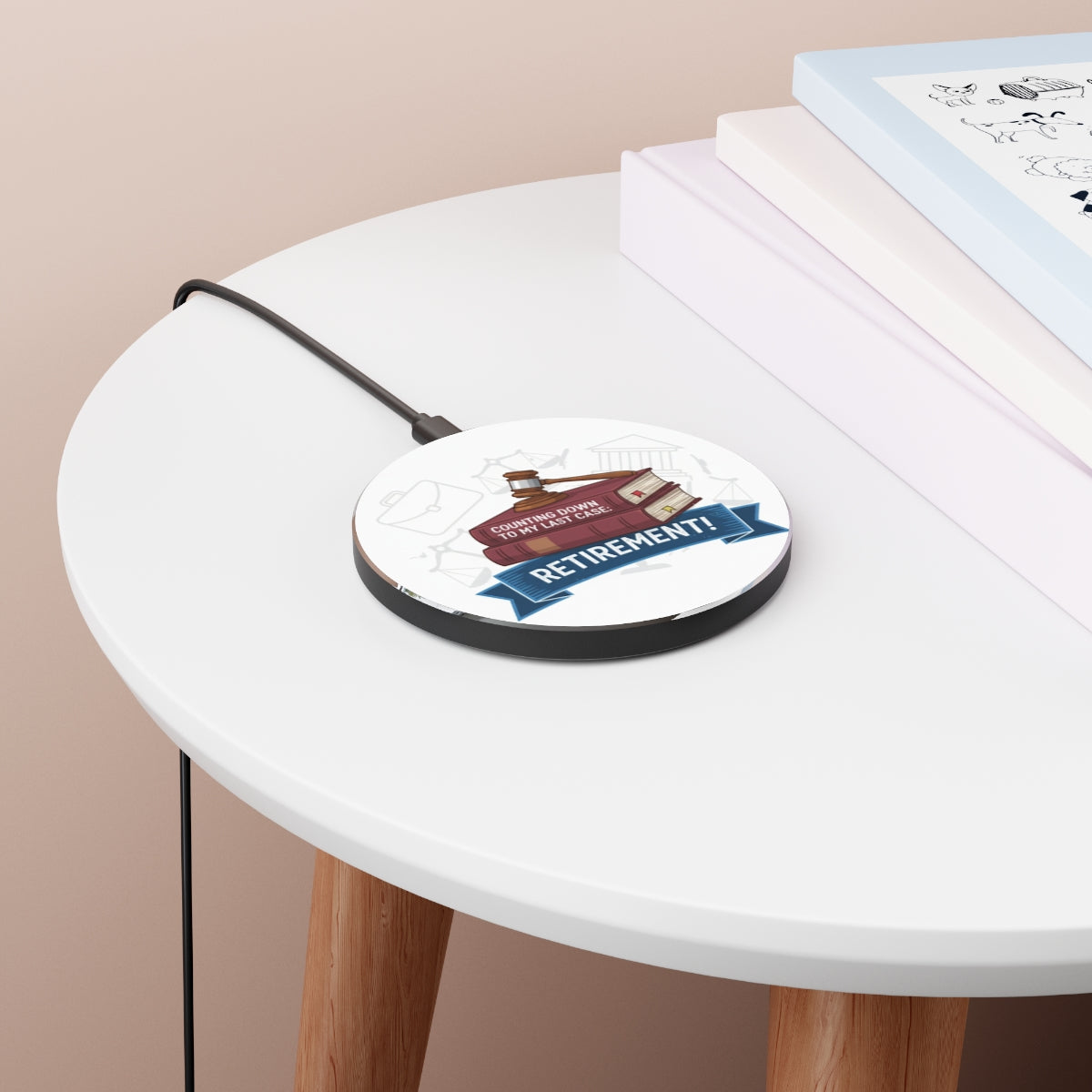 Counting Down To My Last Case Retirement! | Lawyer Personalized Phone Stand or Phone Charger - Retiree Gifts Retirement Party