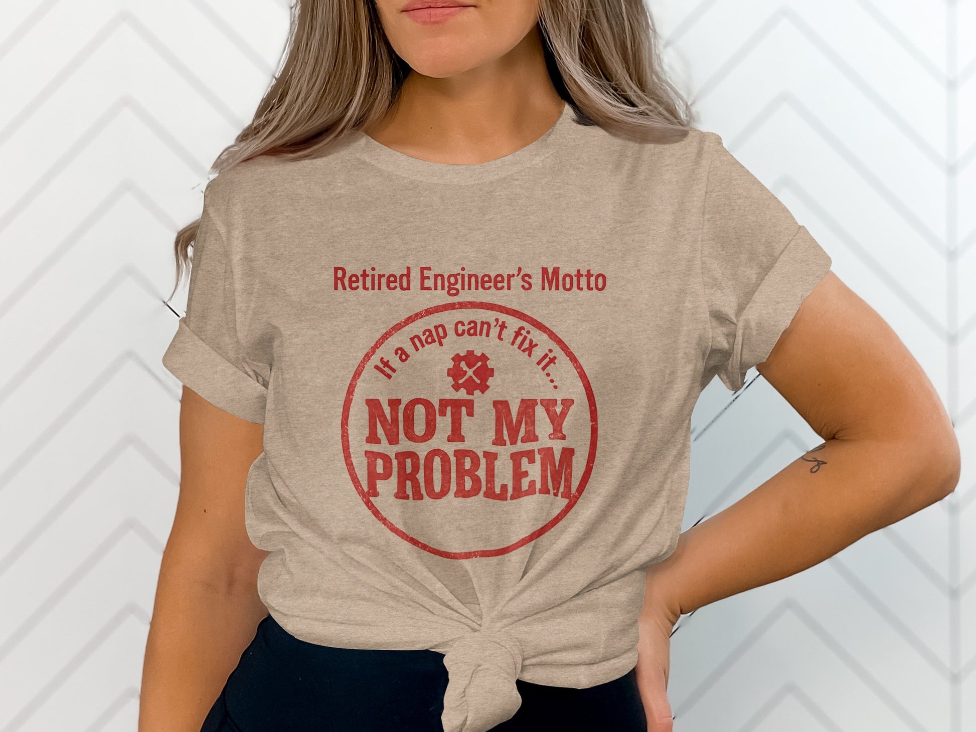 Not My Problem | If a nap cant fix it | Celebrate retirement Soft Color Bella T-Shirts - Retiree Gifts Retirement Party