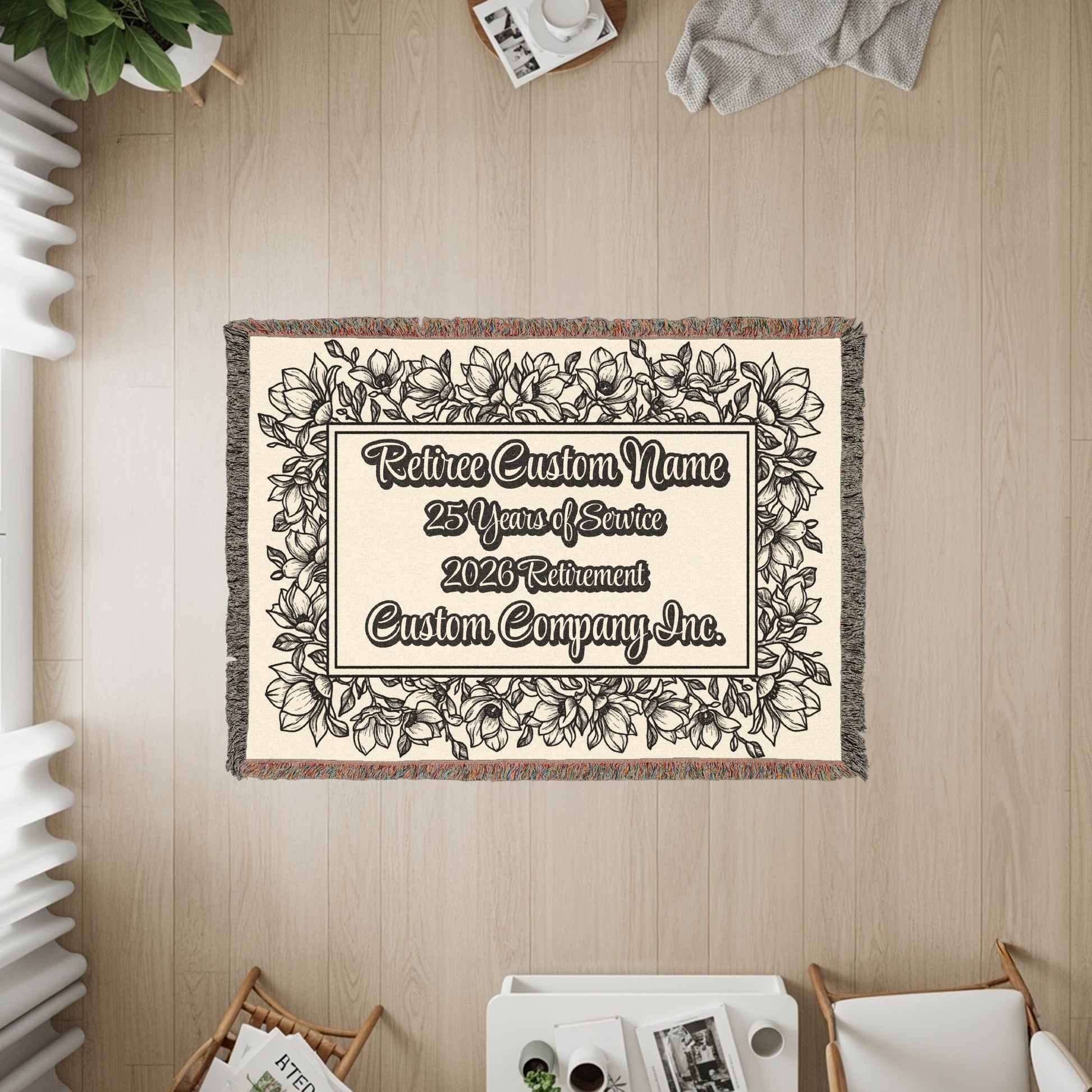 Retirement Blanket 25 Years Service Custom Company Inc product