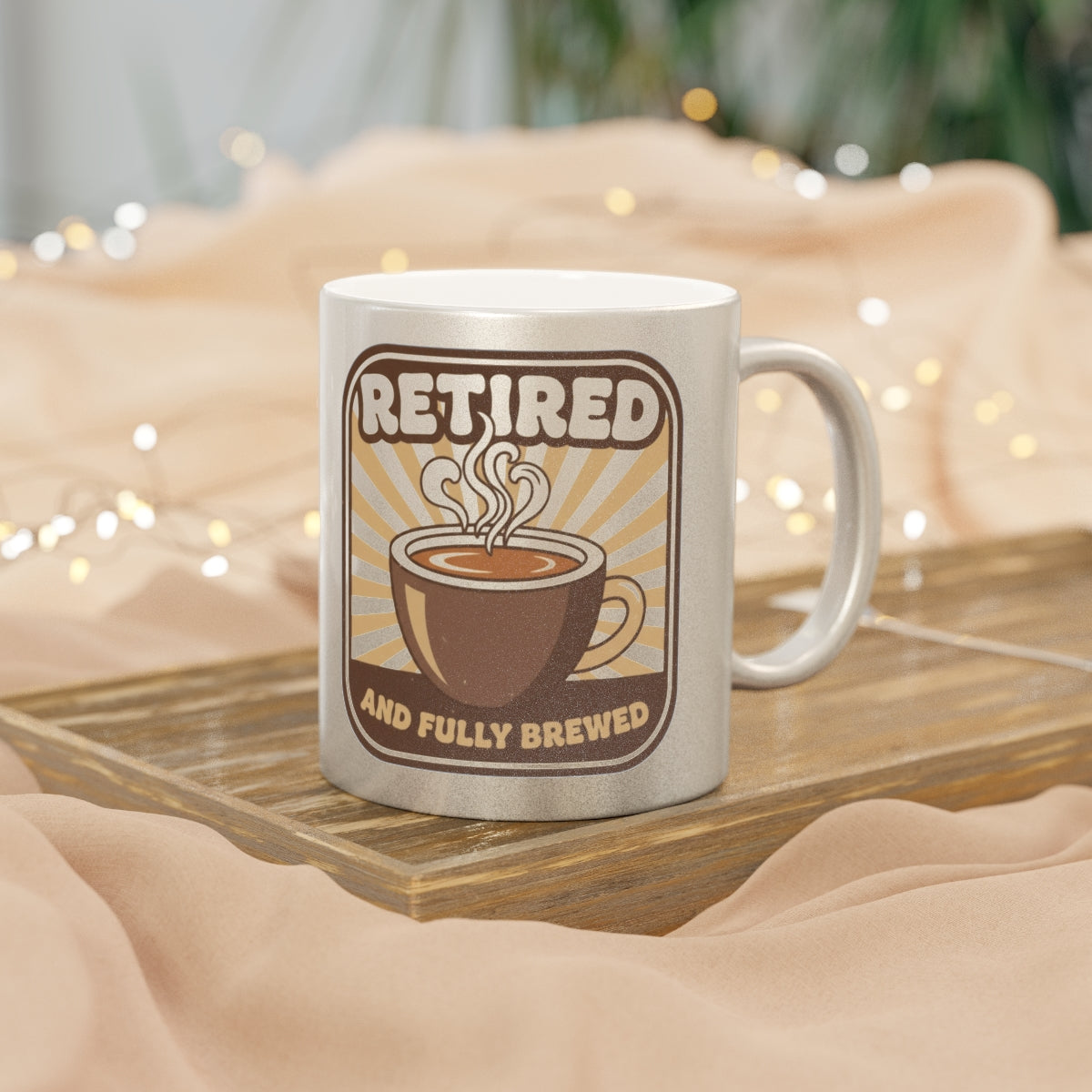 Retired and Fully Brewed Mug Perfect for Relaxing Moments