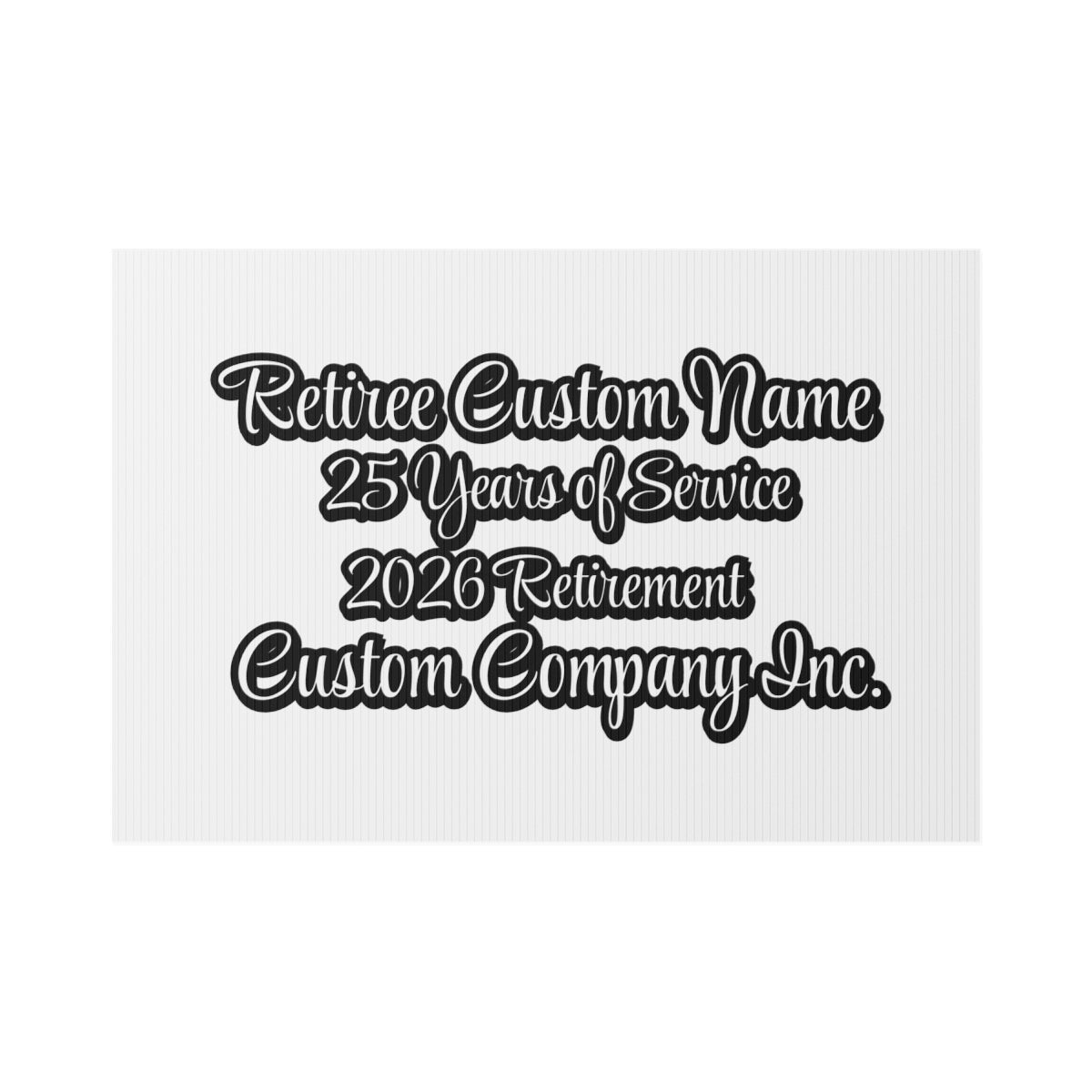 Custom Retirement Name 25 Years of Service 2026 Product