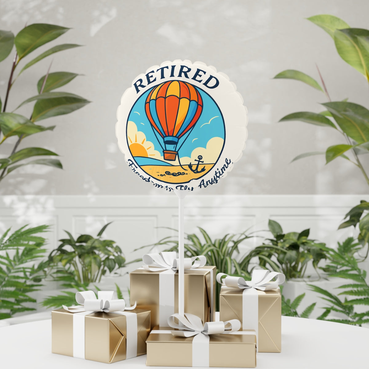 Retired Freedom to Fly Anytime | Retirement Gift  | These mylar balloons capture the essence of retirement Mylar Ballons 11in or 22in - Retiree Gifts Retirement Party