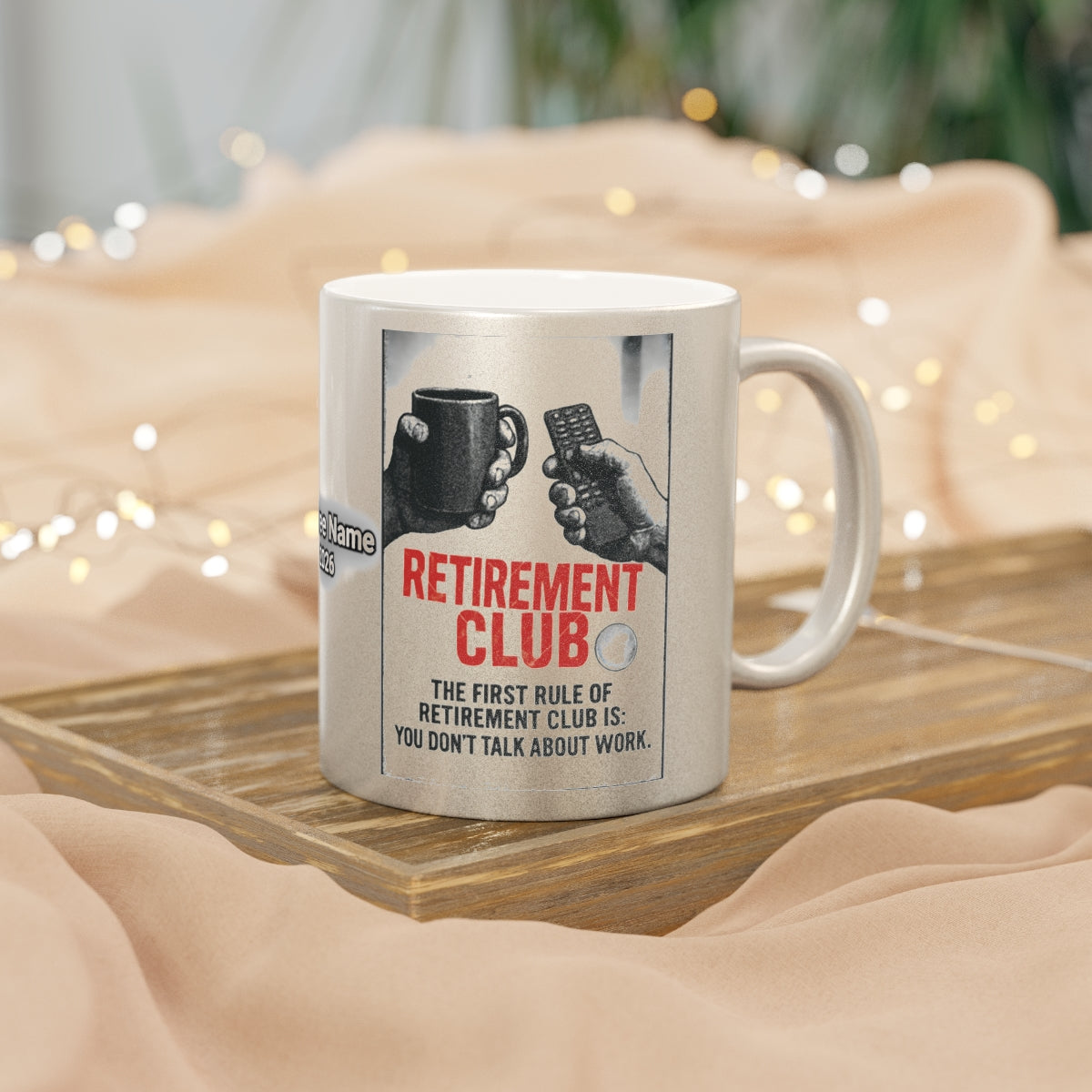 Retirement Club The First Rule Funny Coffee Mug