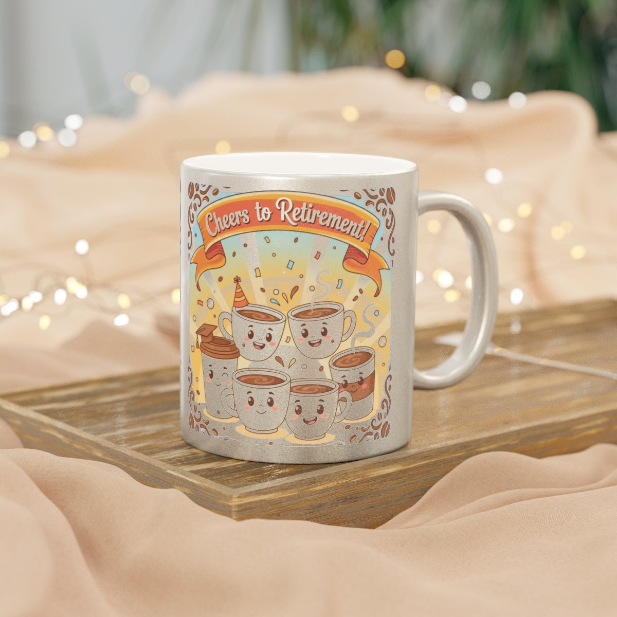 Cheerful Cheers to Retirement Coffee Mug
