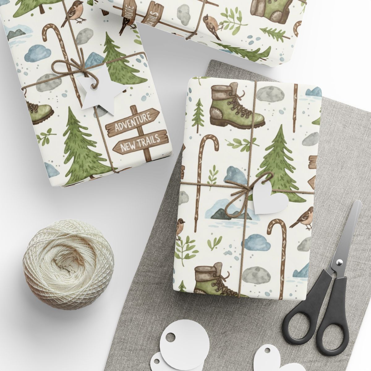 Adventure New Trails Camping Wrapping Paper product