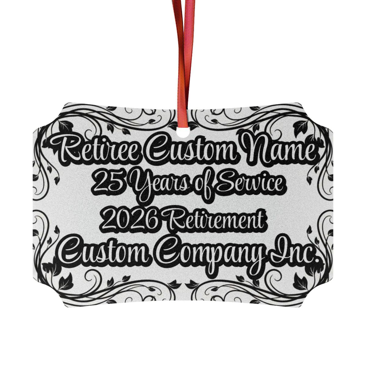 Retiree Custom Name 2026 Retirement Holiday Ornament