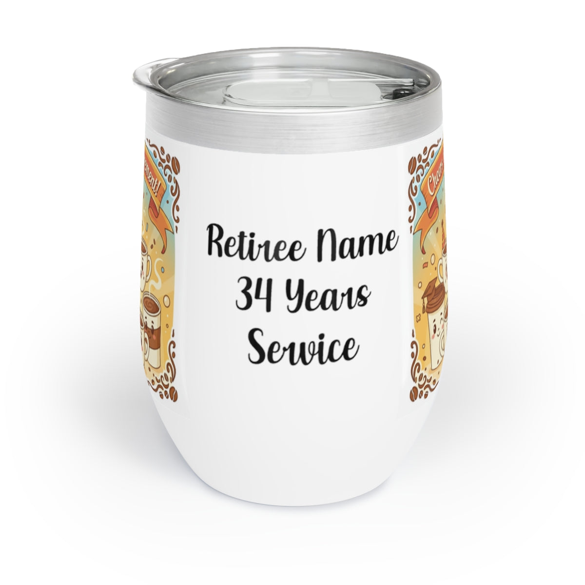 Funny Retirement Gift Keepsake 34 Years of Service
