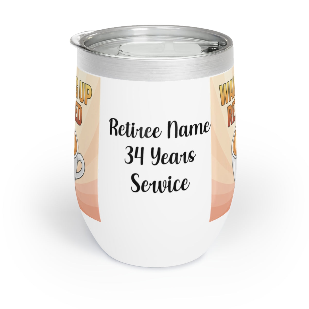 Retiree Name 34 Years Service Retirement Mug