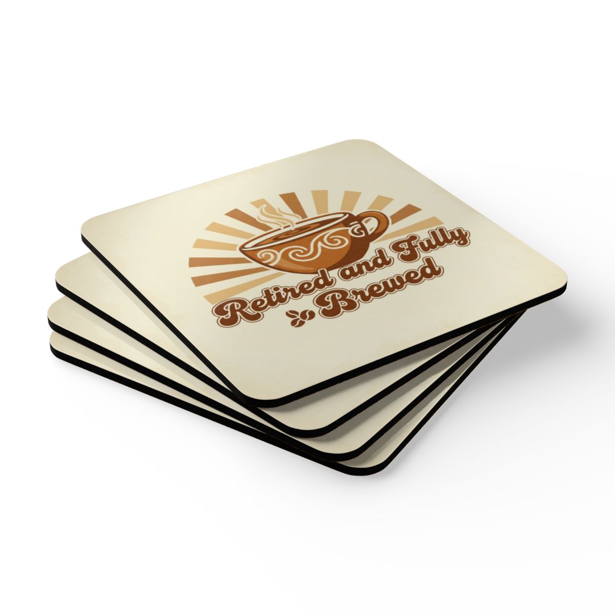 Retired and Fully Brewed Coaster Set