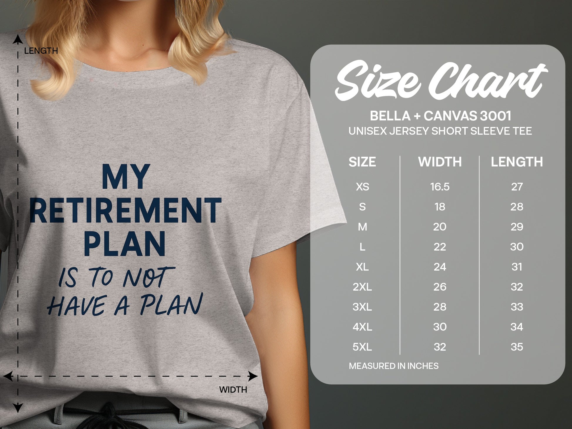 My Retirement Plan T-Shirt Funny Quote | Is To Not Have Plan | Soft Color Bella T-Shirts - Retiree Gifts Retirement Party