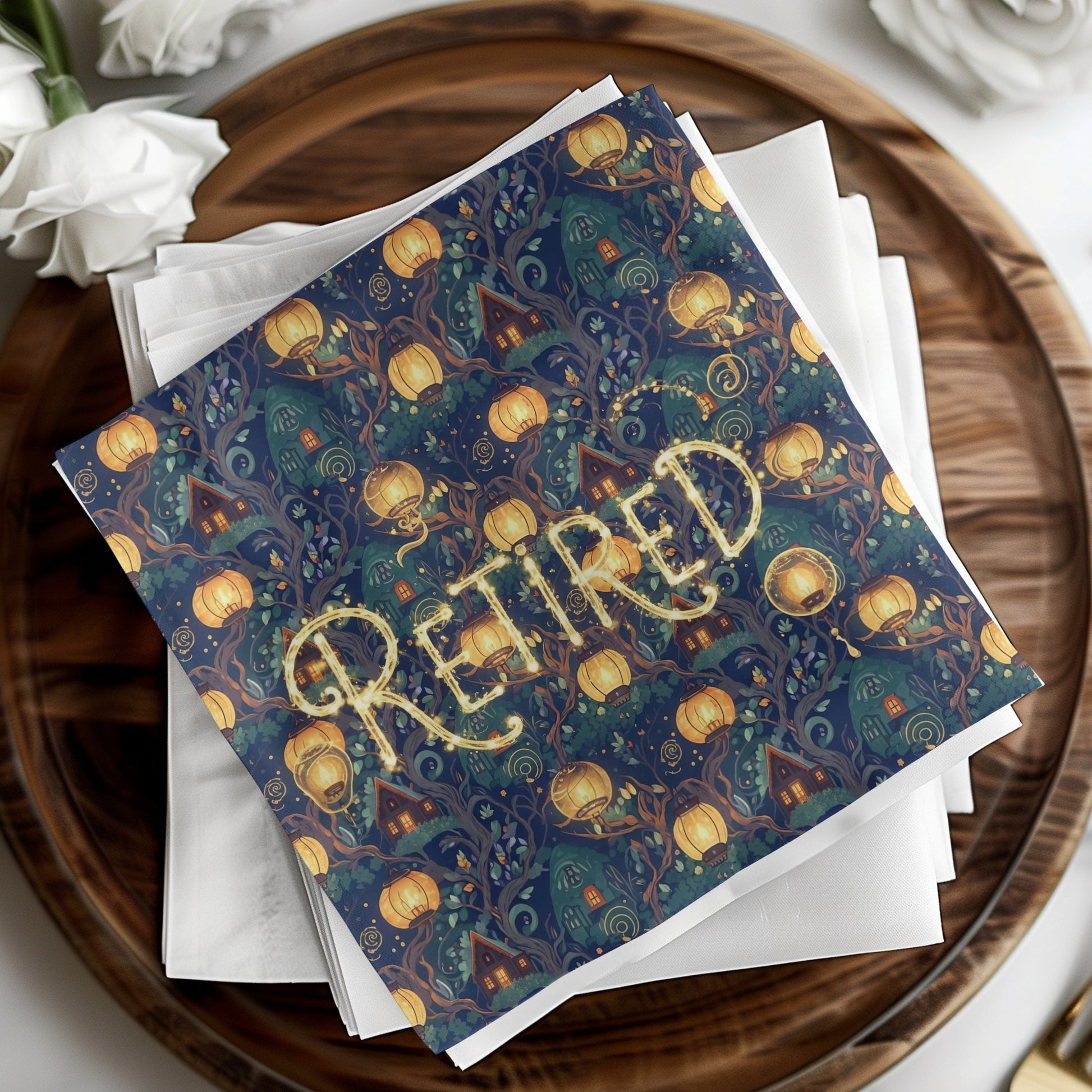 Retired Lanterns Midnight Blue Design product