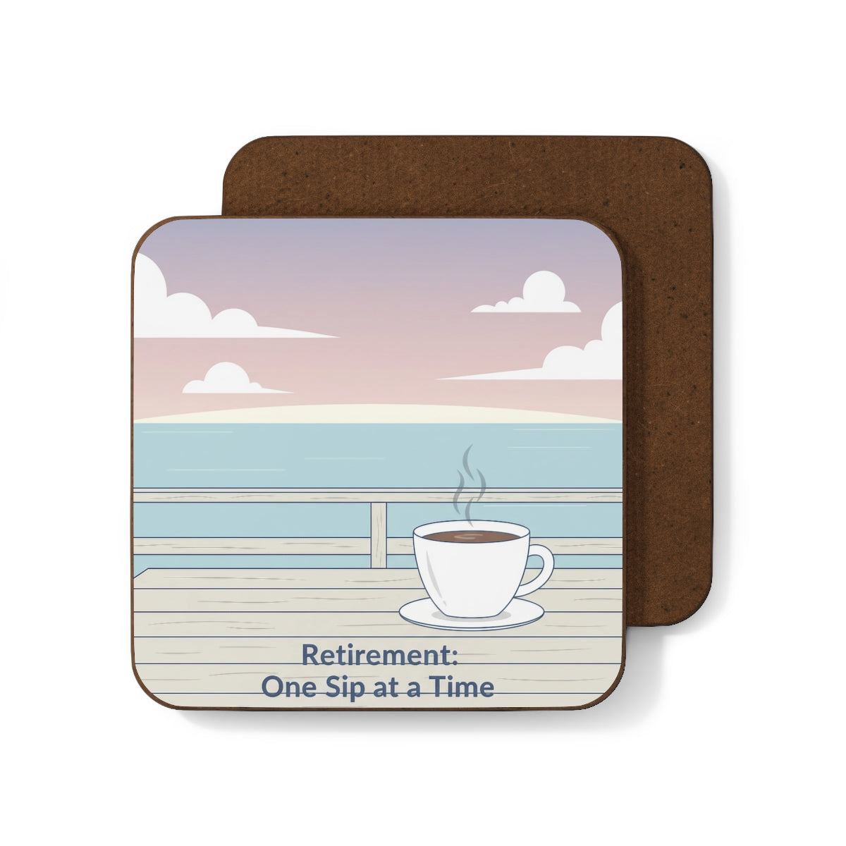 Retirement One Sip at a Time Coastal Coaster