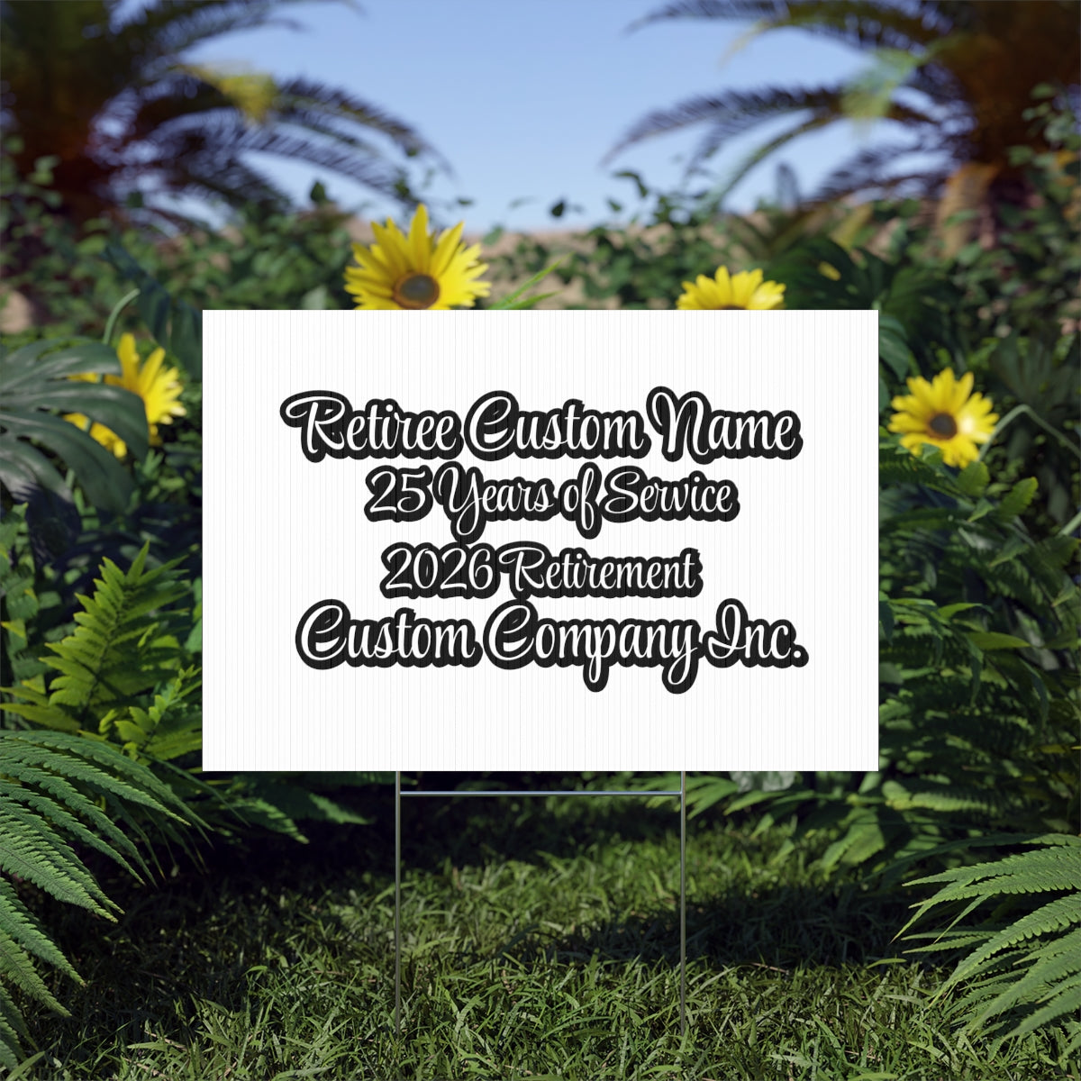 Retiree Custom Name 25 Years of Service Retirement product type