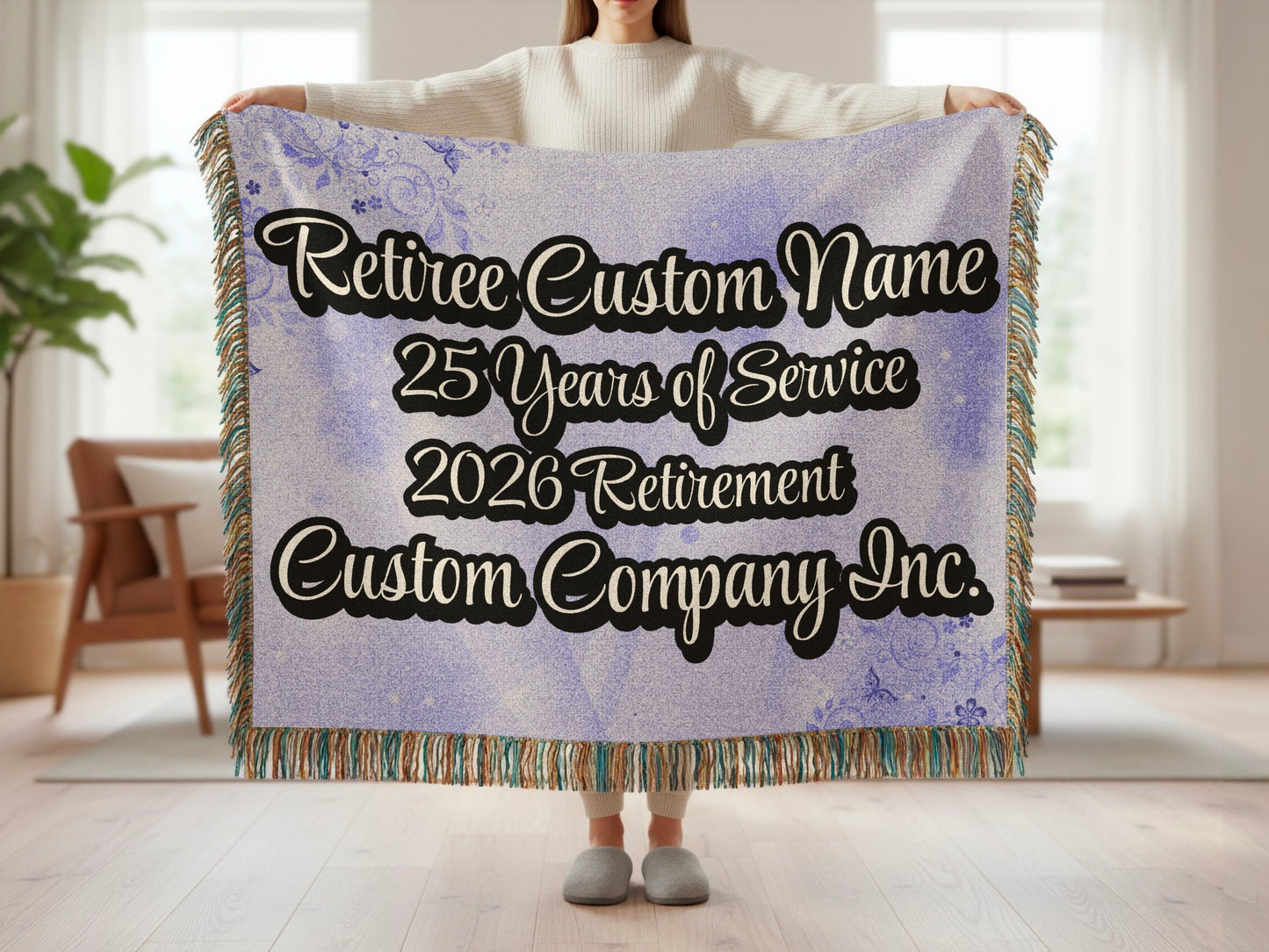 Custom Retirement Blanket 25 Years Service Product