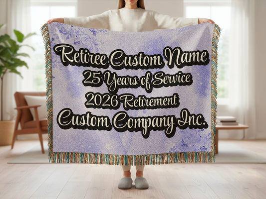 Custom Retirement Blanket 25 Years Service Product