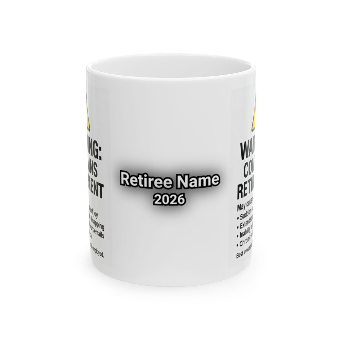 Customized Warning Commemorative Retirement Mug 2026