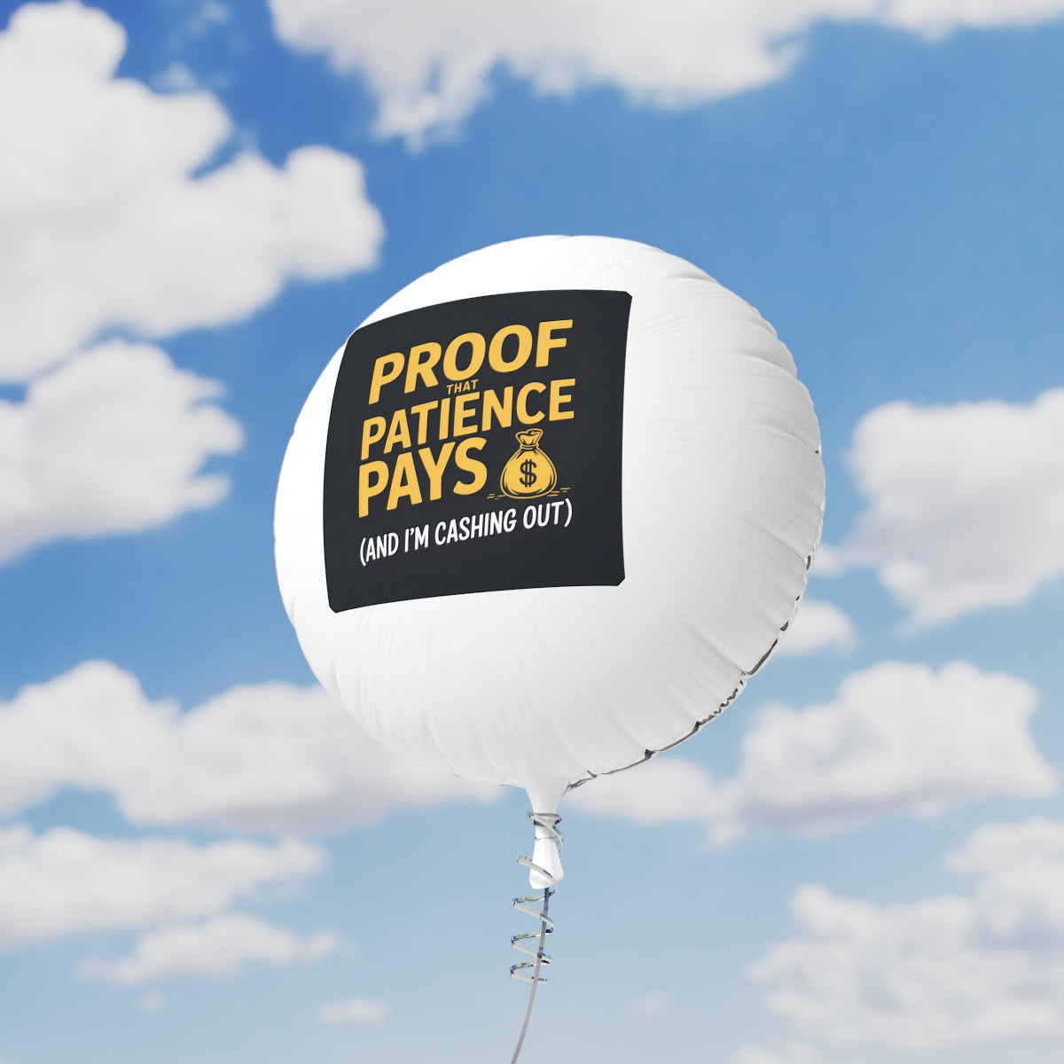 Proof That Patience Pays 22in or 11in Mylar Ballons - Retiree Gifts Retirement Party