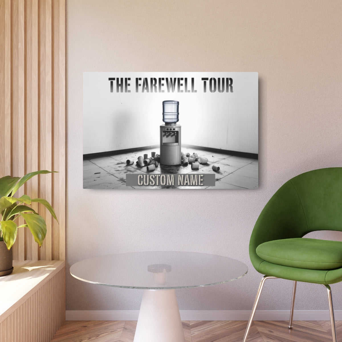 Personalized The Farewell Tour Water Cooler Metal Art Sign - Retiree Gifts Retirement Party