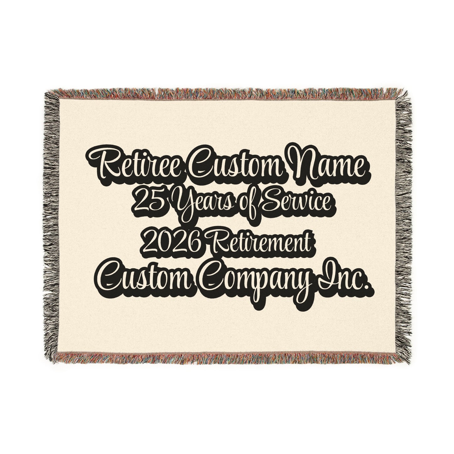 Retiree Custom Name Retirement Commemorative Blanket product