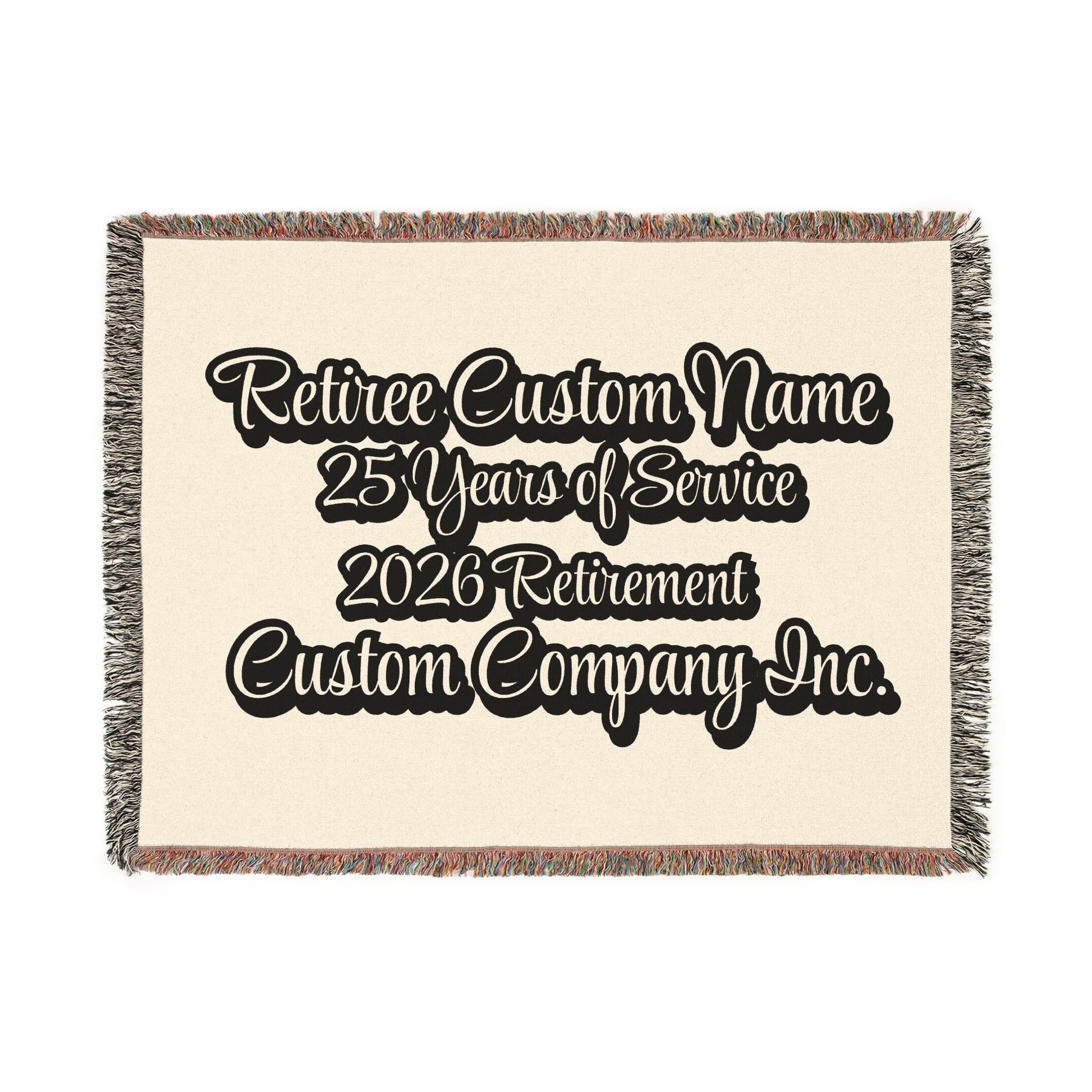 Retiree Custom Name Retirement Commemorative Blanket product