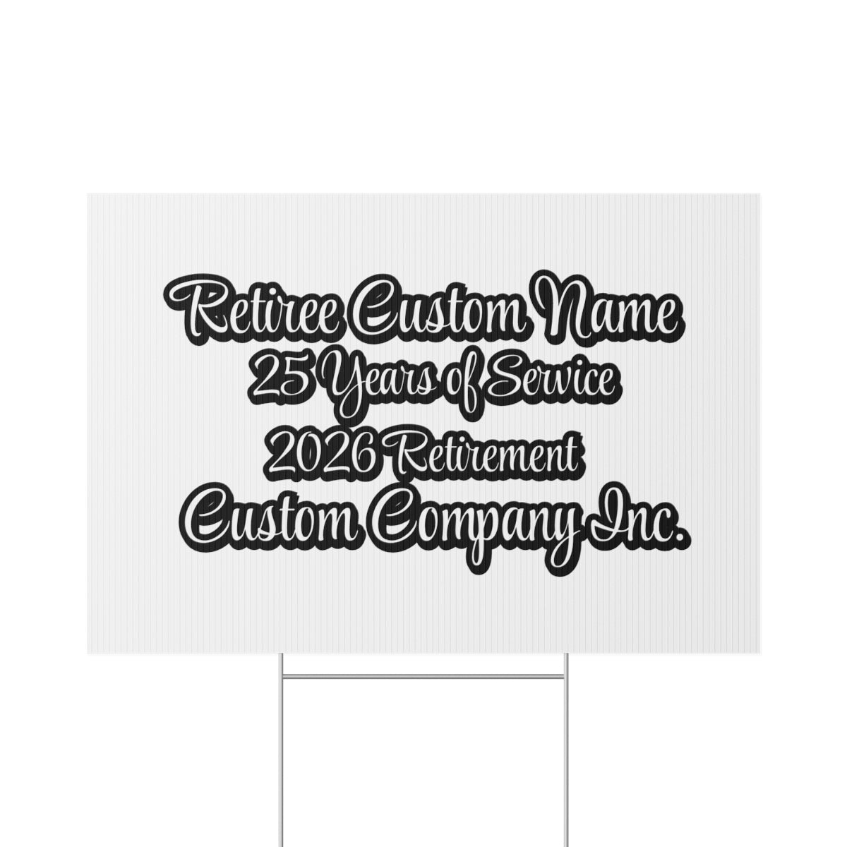 Retiree Custom Name 25 Years of Service 2026 Retirement product