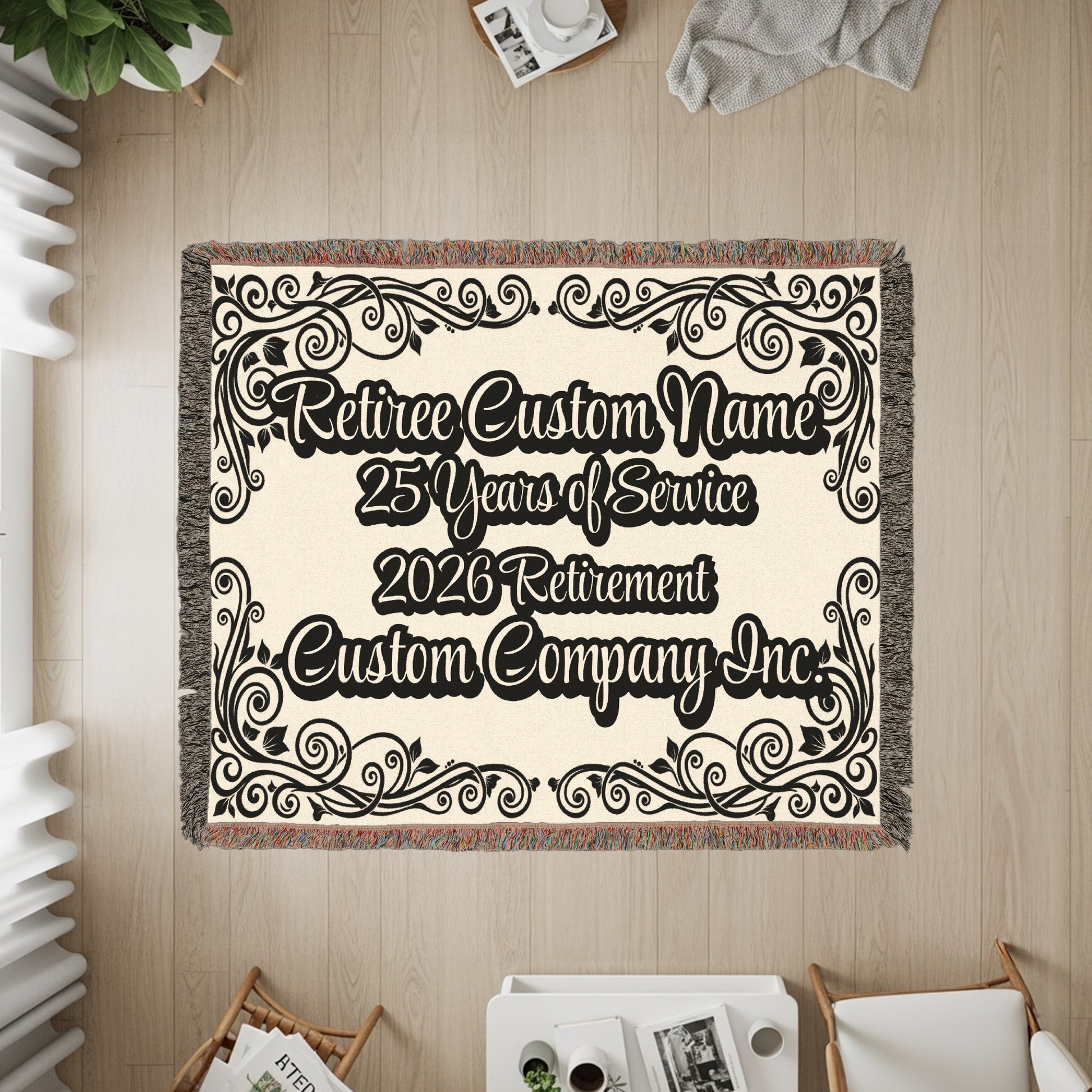 Personalized Retirement Celebration Throw Blanket product