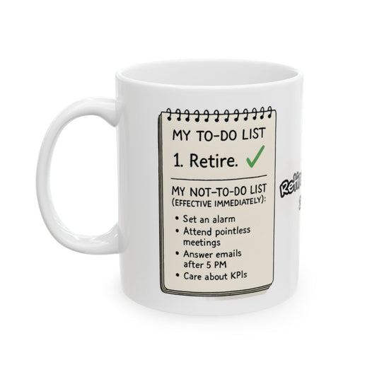 My To-Do List and Not-To-Do List Printed Mug