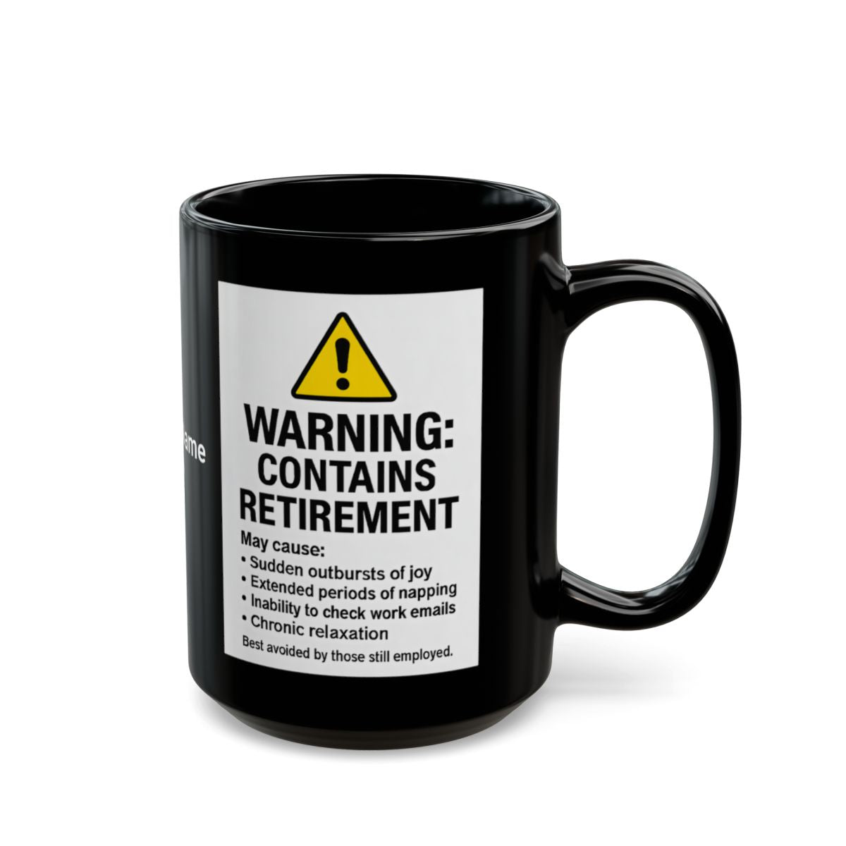 Funny Warning Contains Retirement Coffee Mug