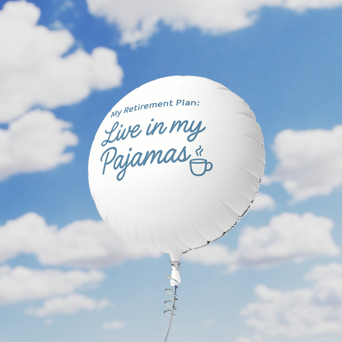 My Retirement Plan | Live in my Pajamas | Perfect Retirement Decoration Mylar Ballons 11in or 22in - Retiree Gifts Retirement Party