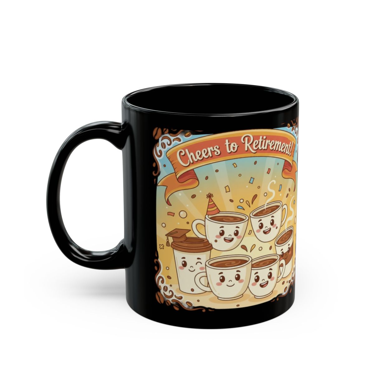 Cheers to Retirement Cheerful Coffee Mug Gift