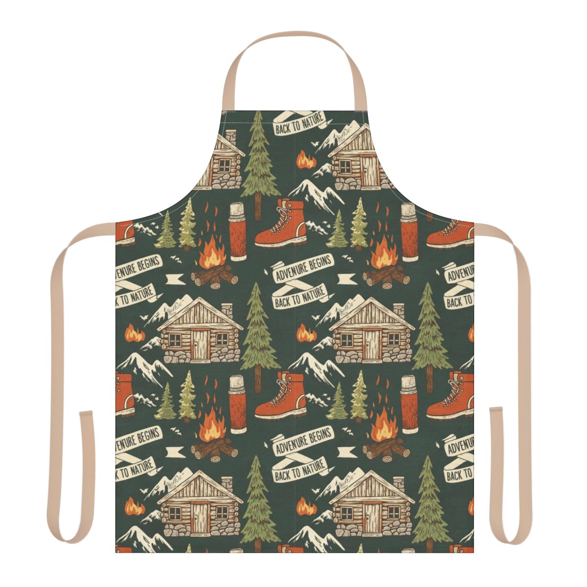 Adventure Begins Cabin and Nature Design Apron