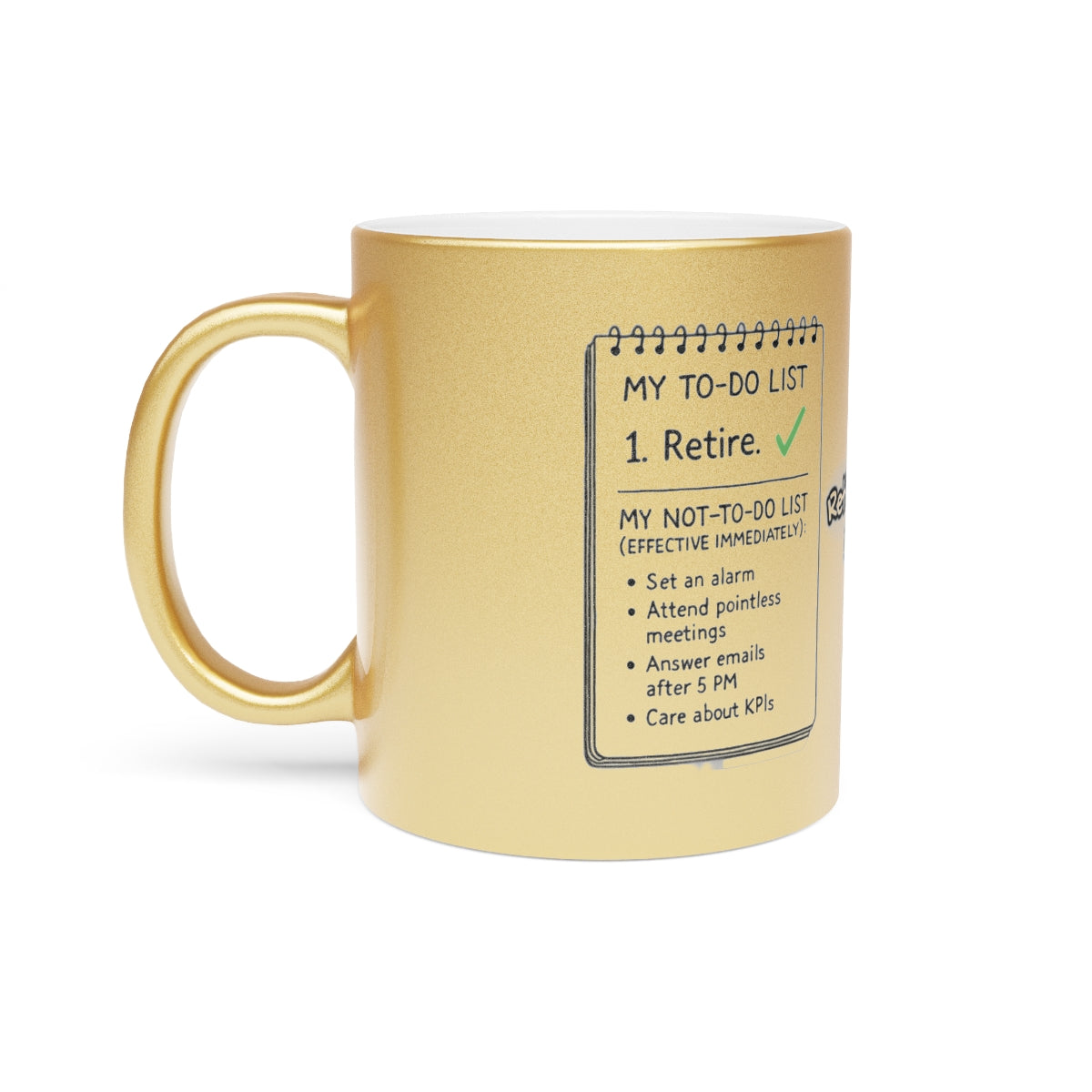 Funny Retirement Checklist Novelty Coffee Mug