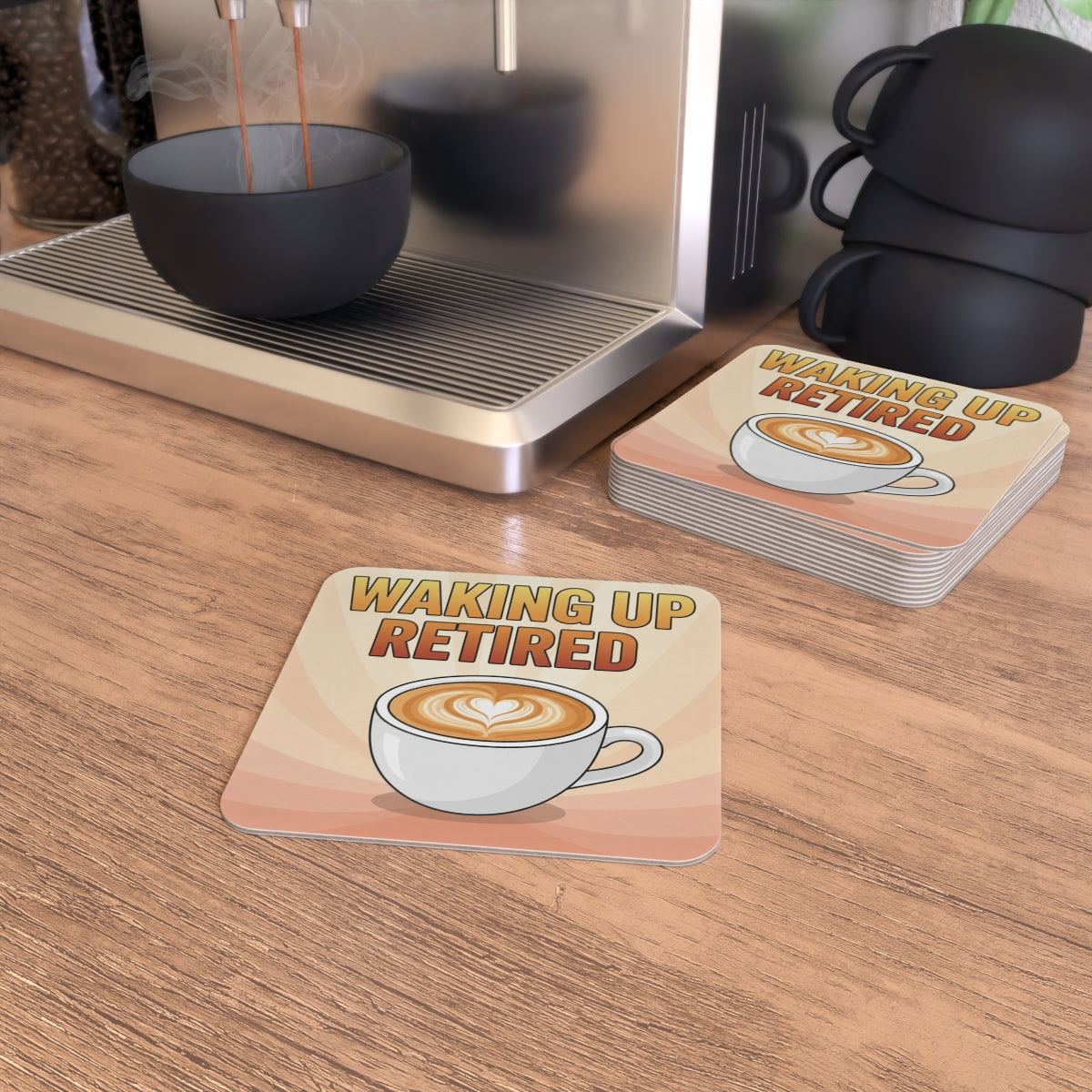 Waking Up Retired Coffee Cup Coasters For Bright Mornings