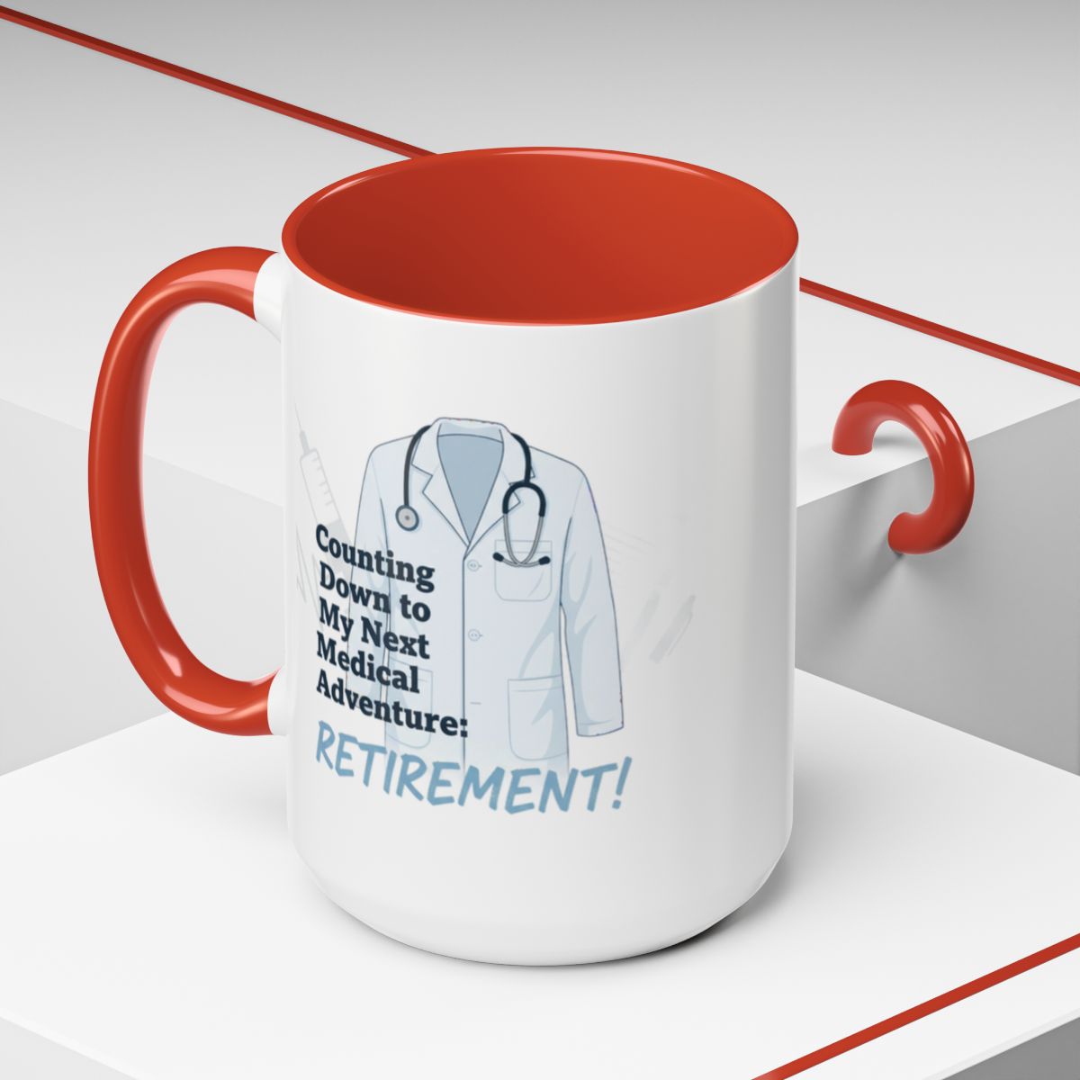Counting Down to My Next Medical Adventure | Retirement Mugs - Retiree Gifts Retirement Party