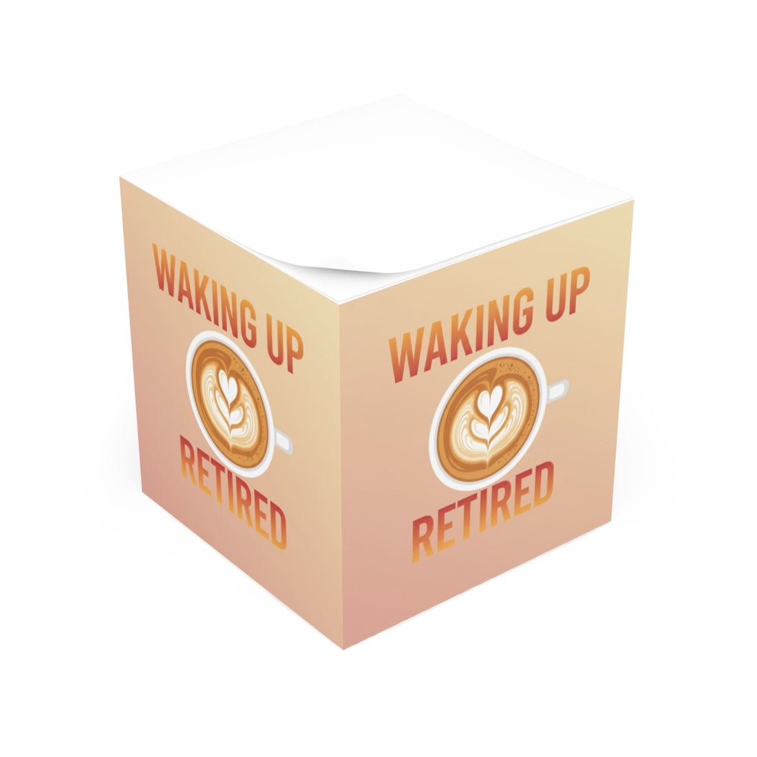 Waking Up Retired Coffee Cup Design Art Print