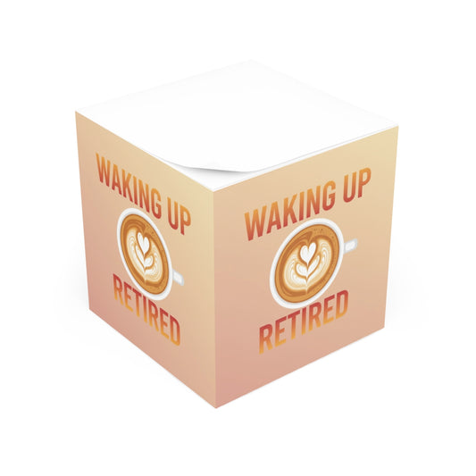 Waking Up Retired Coffee Mug with Heart Latte Art Design