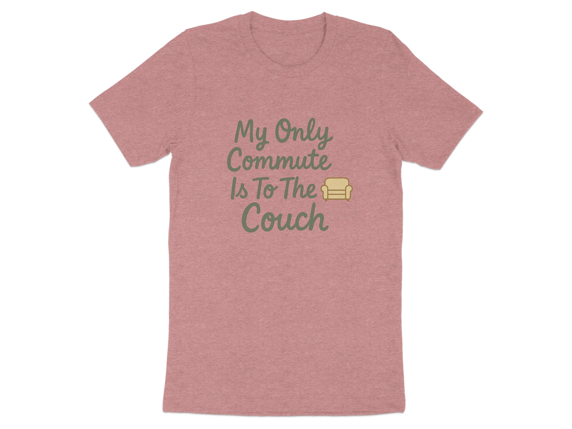 My Only Commute Is To The Couch | Retirement Life | Soft Color Bella T-Shirts - Retiree Gifts Retirement Party