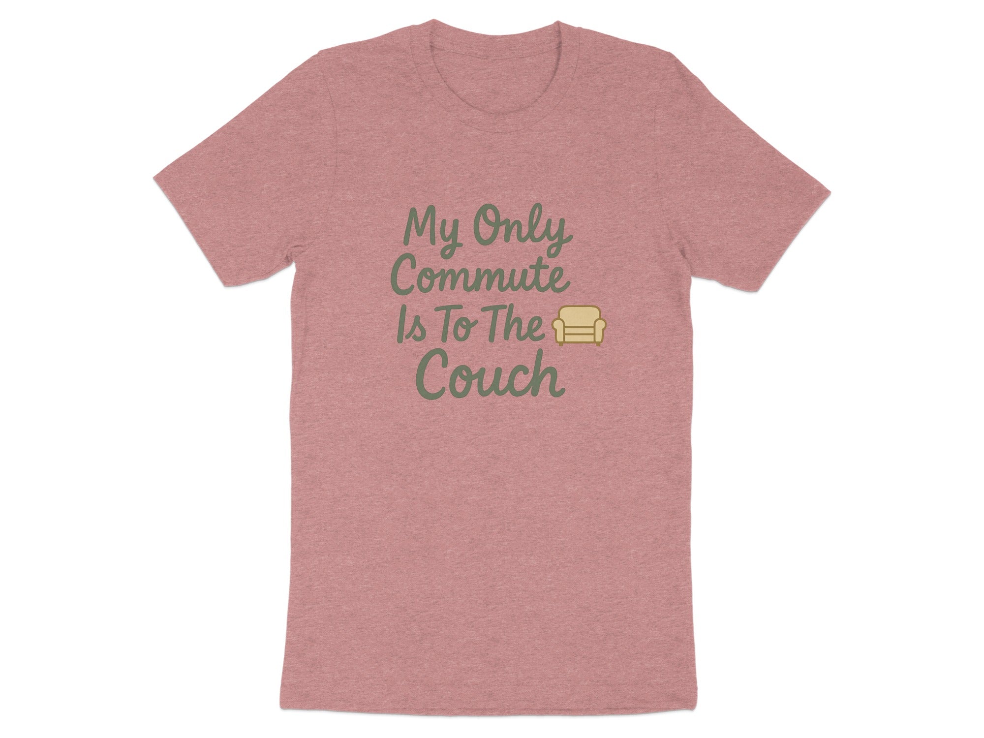 My Only Commute Is To The Couch | Retirement Life | Soft Color Bella T-Shirts - Retiree Gifts Retirement Party