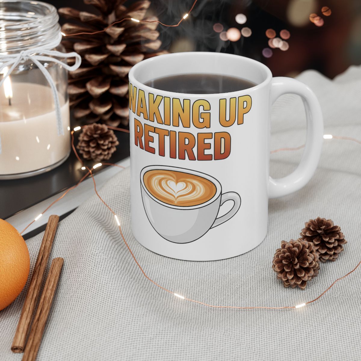 Waking Up Retired Coffee Mug for Relaxed Mornings