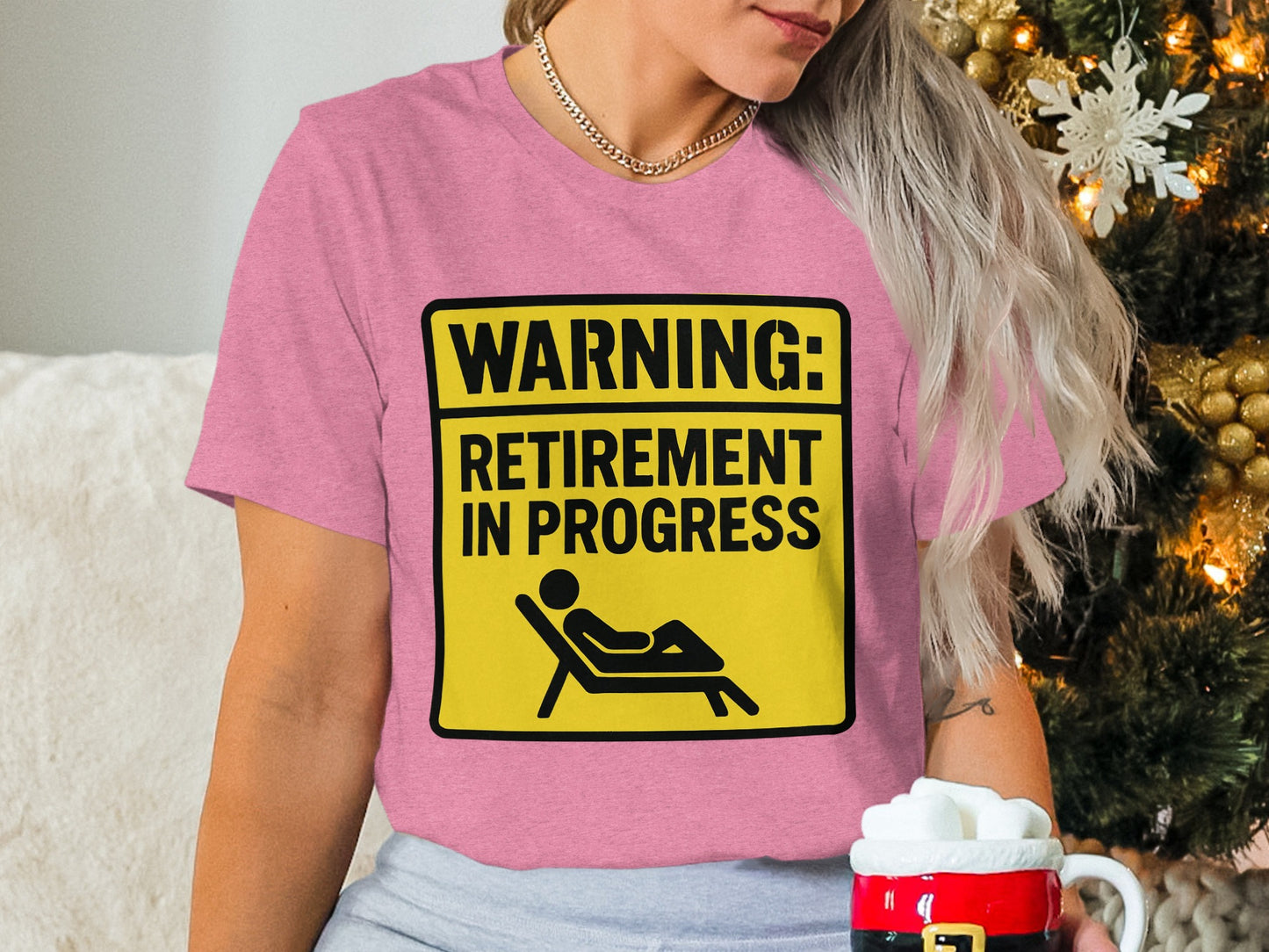 WARNING Retirement in Progress | The Golden Years Await | The Perfect Retirement Gift Soft Color Bella T-Shirts - Retiree Gifts Retirement Party