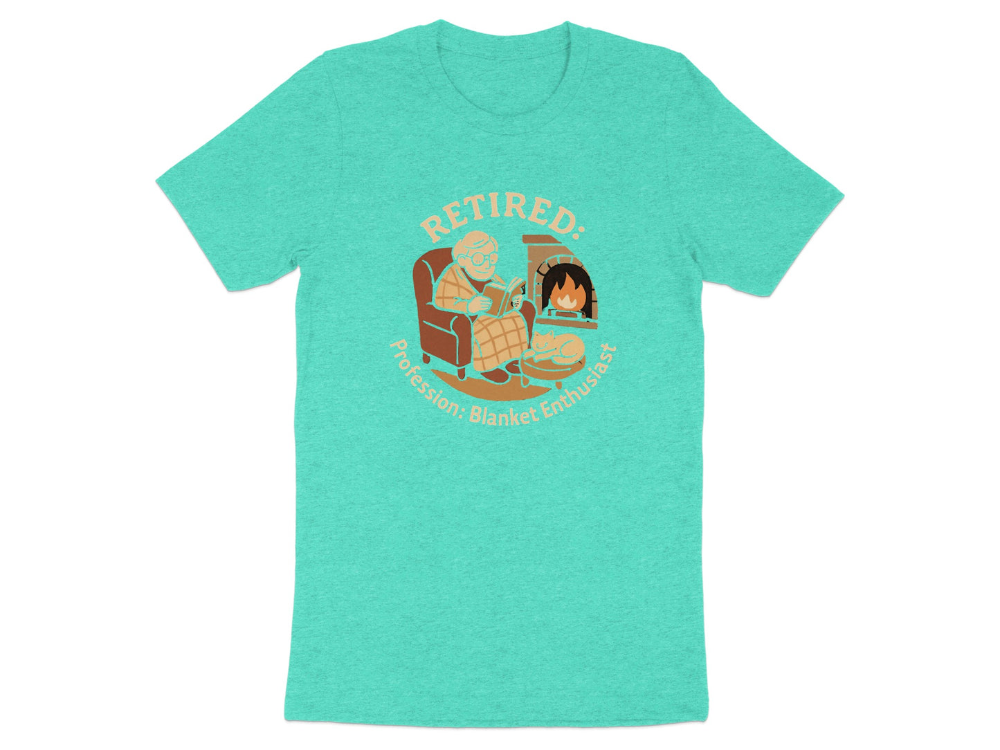 Retired Profession Blanket Enthusiast | Personalized | Perfect Soft Color Bella T-Shirts - Retiree Gifts Retirement Party