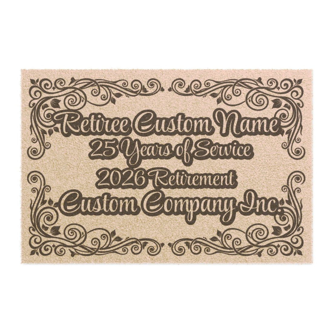 Customized 2026 Retirement Years of Service Plaque