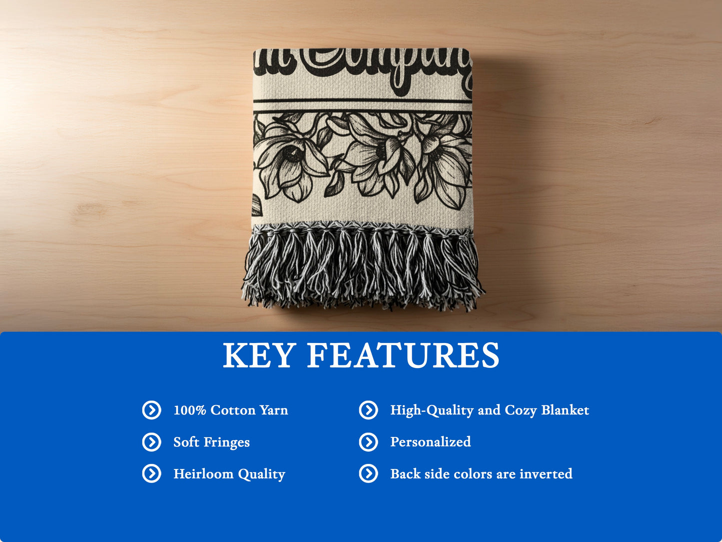 High Quality Cozy Blanket Personalized product