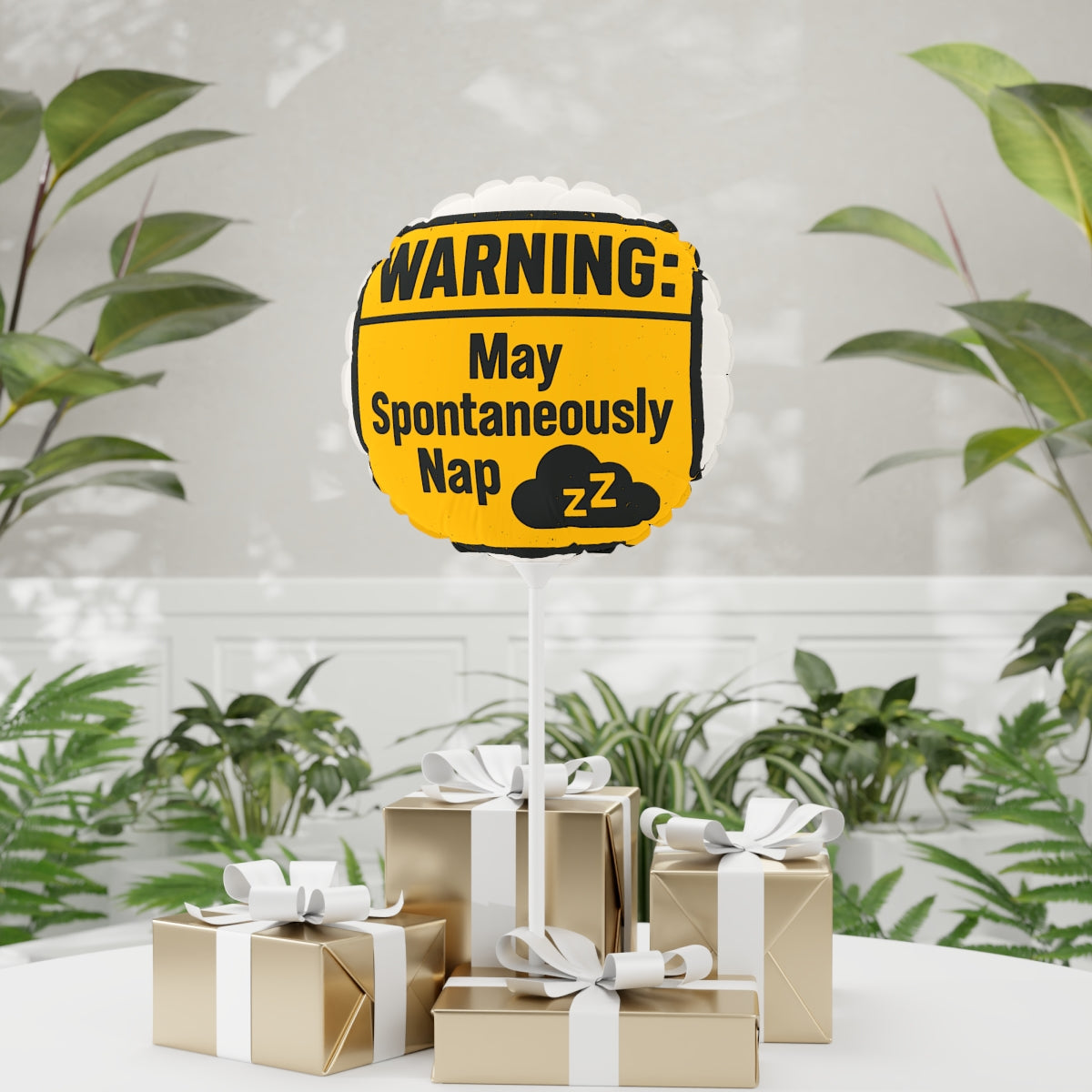 WARNING May Spontaneously Nap | Perfect Retirement Gift | Let the Napping Begin Mylar Ballons 11in or 22in - Retiree Gifts Retirement Party