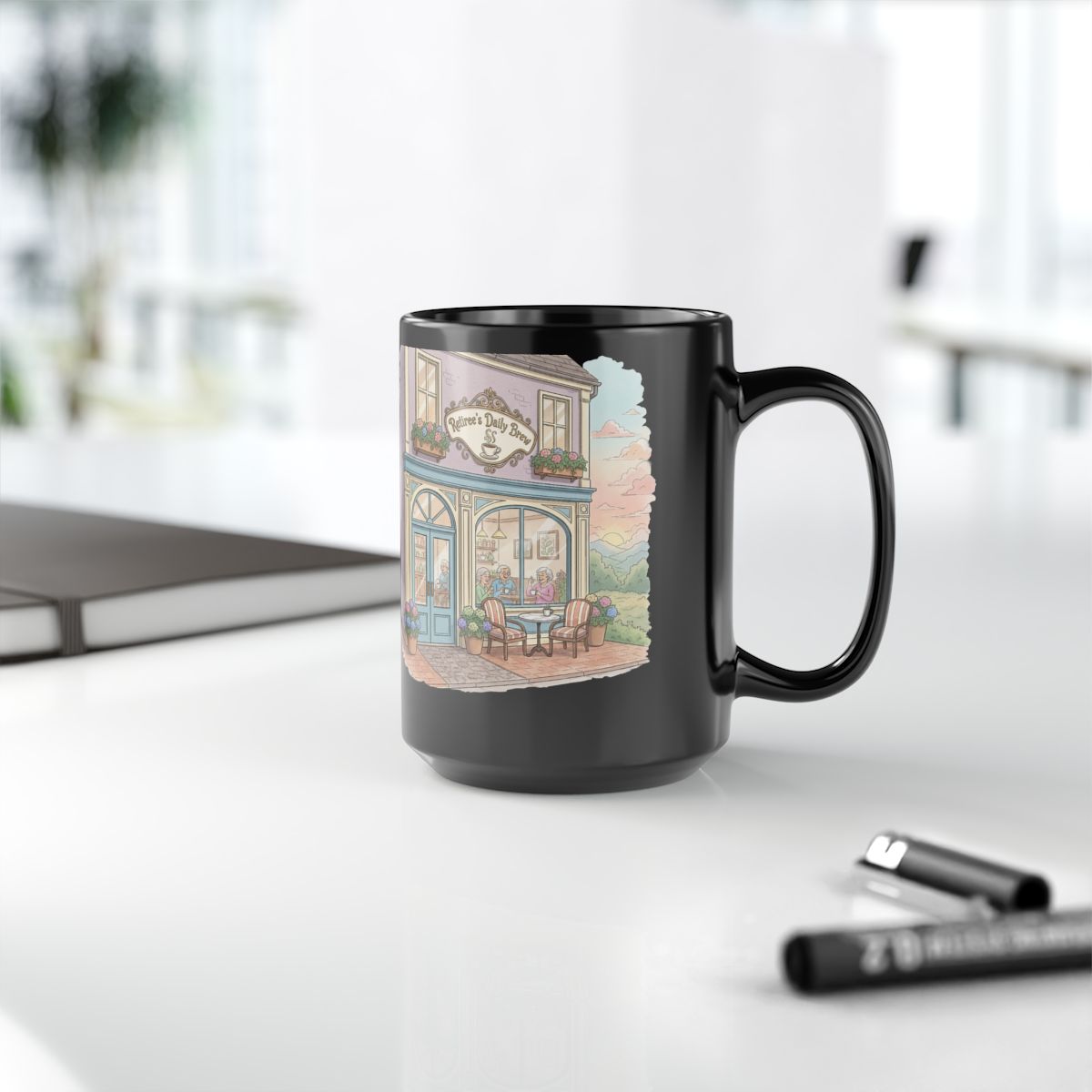 Whimsical Bakery Storefront Scene Coffee Mug