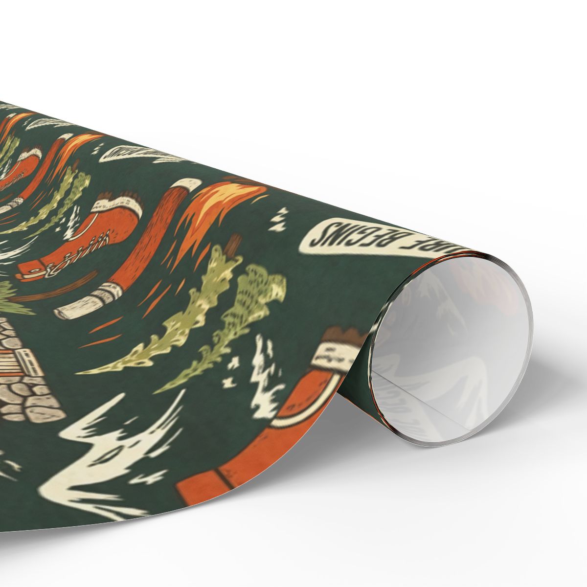 Vintage Mountain Adventure Wrapping Paper Roll