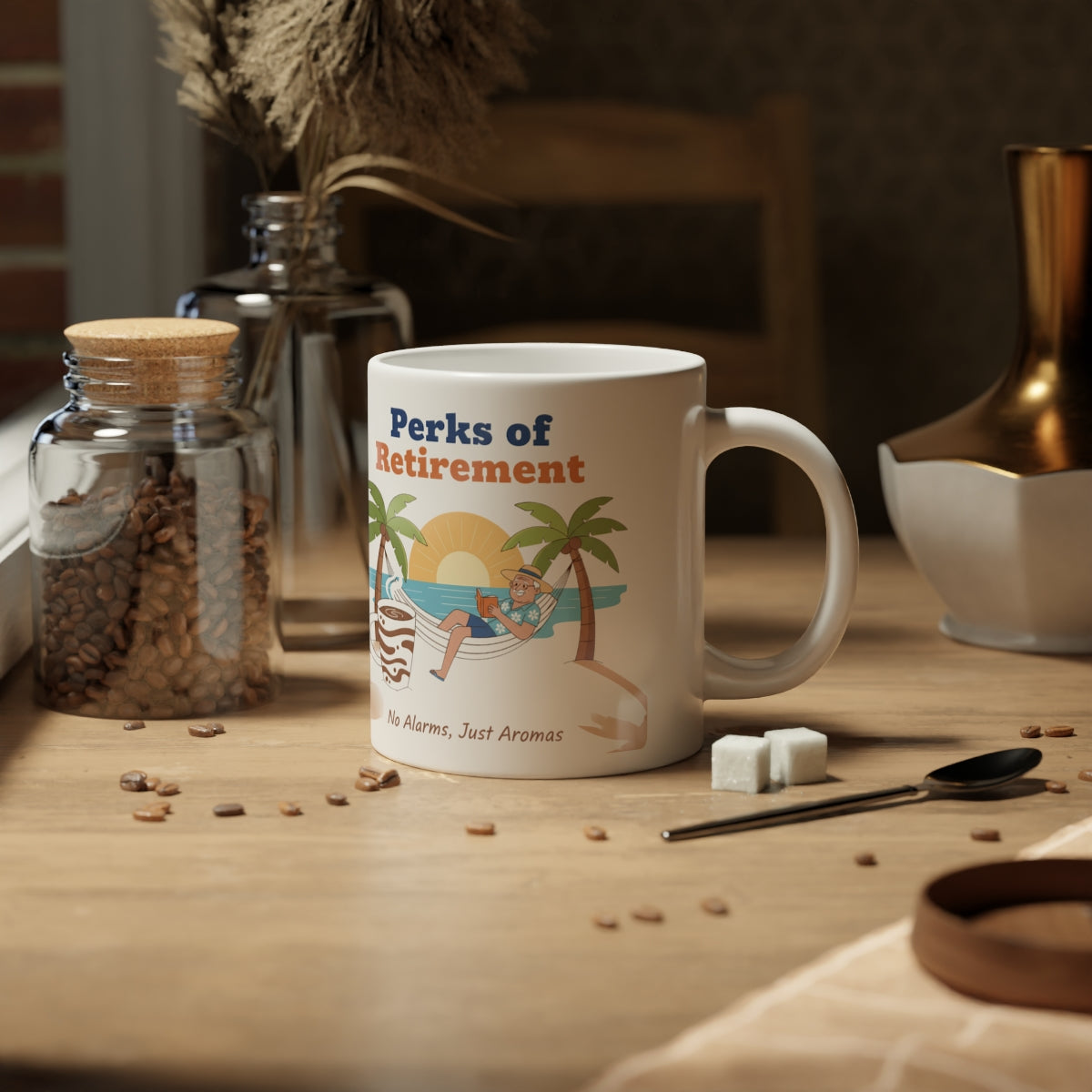 Perks of Retirement Design Ideal Coffee Mug Product