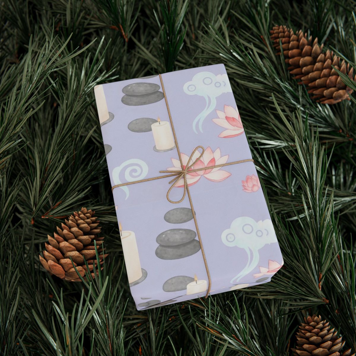 Relaxing Spa Inspired Gift Wrapping Paper for All Occasions