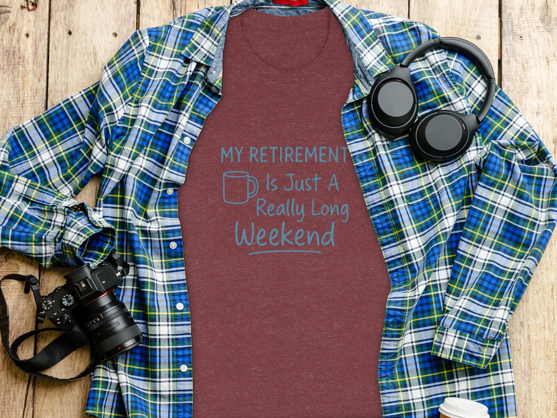MY RETIREMENT IS JUST A REALLY LONG WEEKEND | Dark Heather Color Bella T-Shirts - Retiree Gifts Retirement Party