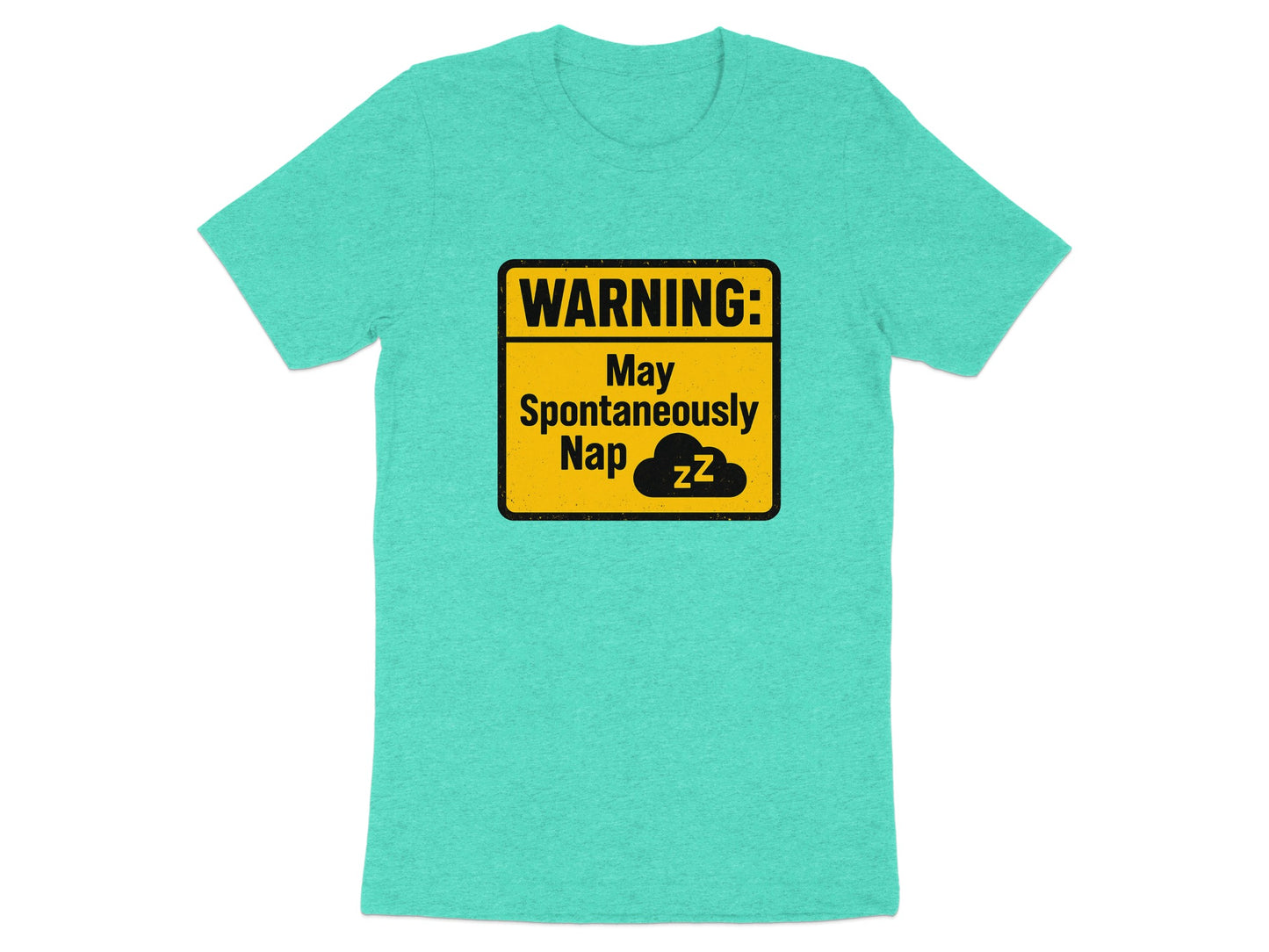 Warning May Spontaneously Nap Funny | A Caution | Retirement Personalized Soft Color Bella T-Shirts - Retiree Gifts Retirement Party
